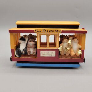 Charming Tails Clang Clang Clang The Gang's All Here Musical Figurine Signed